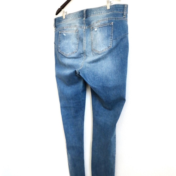 NEW! Torrid Bombshell Skinny Premium Stretch High Rise Distressed Jeans SZ 18 - Picture 8 of 12